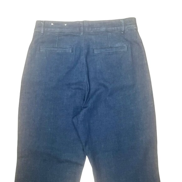 Loft Outlet Petite Trousers Dark Wash Denim Cotton Blend Size 12 Petite - Picture 3 of 15